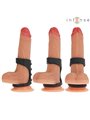 Intense Theo - Doppio Anello Fallico in Silicone Nero