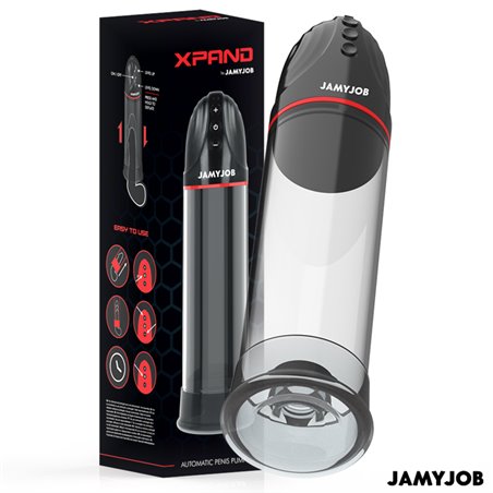 Jamyjob Xpand - Pompa per il Pene 3 Livelli di Aspirazione Grigio