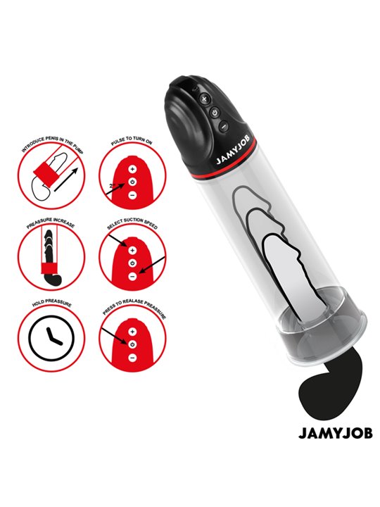 Jamyjob Xpand - Pompa per il Pene 3 Livelli di Aspirazione Grigio