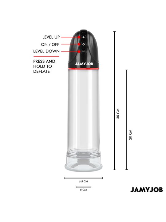 Jamyjob Xpand - Pompa per il Pene 3 Livelli di Aspirazione Grigio