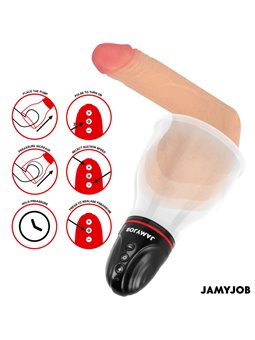 Jamyjob Xpand - Pompa per i Testicoli 3 Livelli di Aspirazione Grigio
