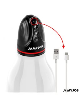 Jamyjob Xpand - Pompa per i Testicoli 3 Livelli di Aspirazione Grigio