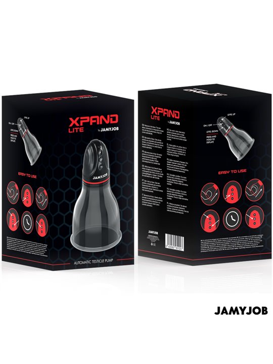 Jamyjob Xpand - Pompa per i Testicoli 3 Livelli di Aspirazione Grigio