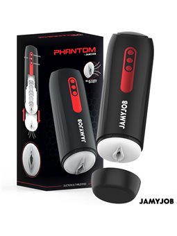 Jamyjob Phantom - Masturbatore Uomo con Aspirazione e Vibrazione