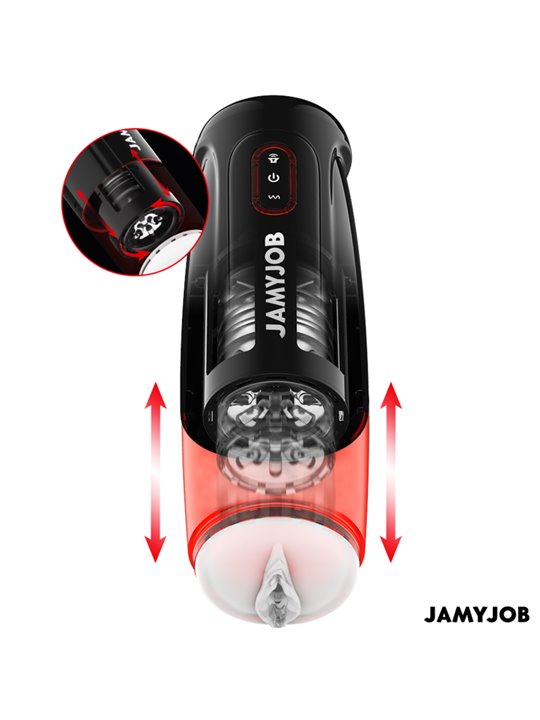 Jamyjob Storm - Masturbatore Uomo con Aspirazione e Vibrazione