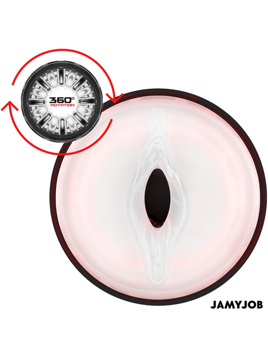 Jamyjob Storm - Masturbatore Uomo con Aspirazione e Vibrazione