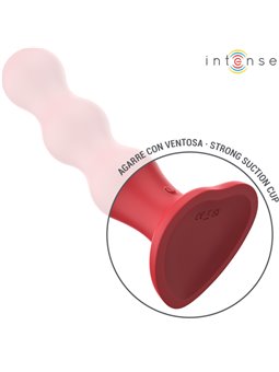 Intense Cody - Vibratore in Silicone con Ventosa e Telecomando Rosso