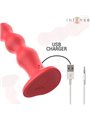 Intense - Cody Vibrator With Suction Cup Red Remote Control