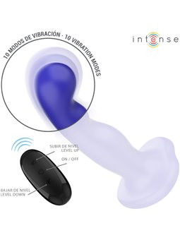 Intense Shorty - Vibratore in Silicone con Ventosa e Telecomando Rosso