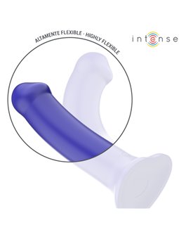 Intense - Victoria Vibrator With Suction Cup 10 Vibrations Dark Blue Remote Control