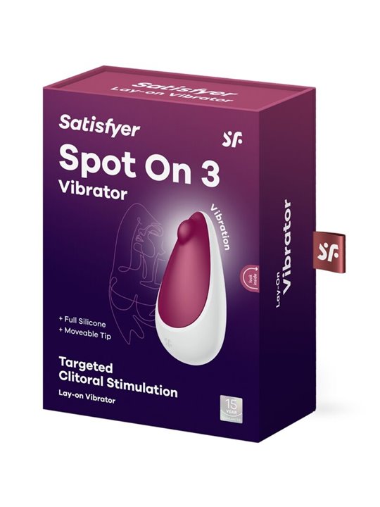 Satisfyer Spot On 3 - Stimolatore Clitorideo 12 Vibrazioni Bordeaux