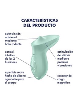 Satisfyer Exciterrr - Vibratore Clitorideo Verde Doppia Stimolazione