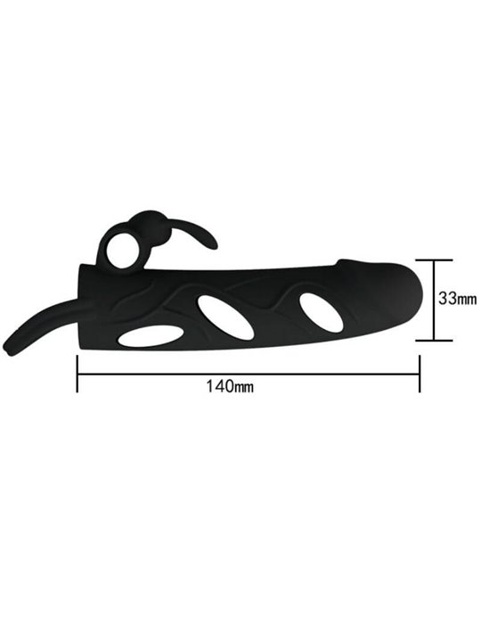 Pretty Love - Silicone Cover with Vibration 14 CM 1.0