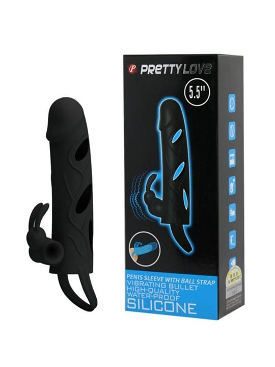 Pretty Love - Silicone Cover with Vibration 14 CM 1.0