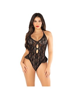 Leg Avenue - Body With Bow & Ruffles Black One Size