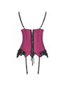 Livco Corsetti Fashion - Agrafena Cf 90436 Corset + Thong Burgundy S/M