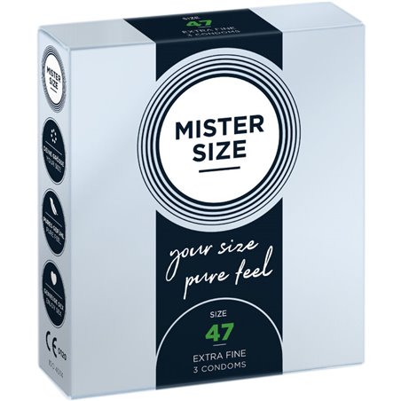 Mister Size - Preservativi Taglia XS 47 Mm (3 Unità)