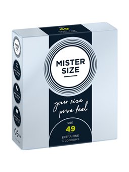 Mister Size - Preservativi Taglia S 49 Mm (3 Unità)