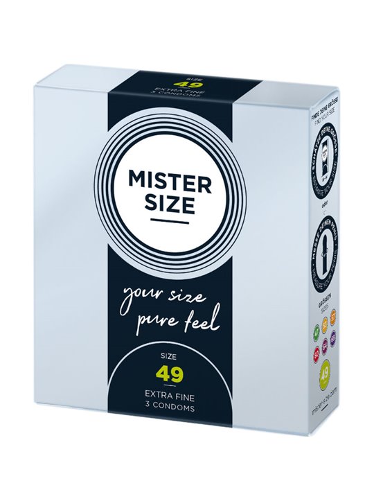 Mister Size - Preservativi Taglia S 49 Mm (3 Unità)