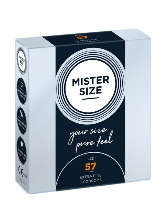 Mister Size - Condom Size L 57 Mm (3 Units)