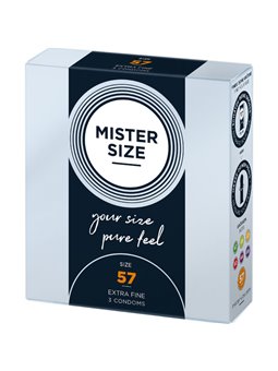 Mister Size - Preservativi Taglia L 57 Mm (3 Unità)