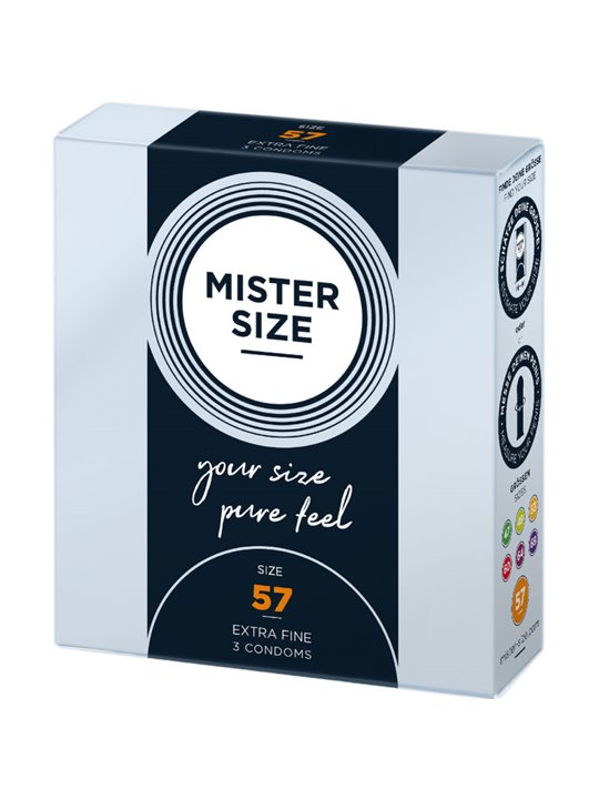 Mister Size - Condom Size L 57 Mm (3 Units)