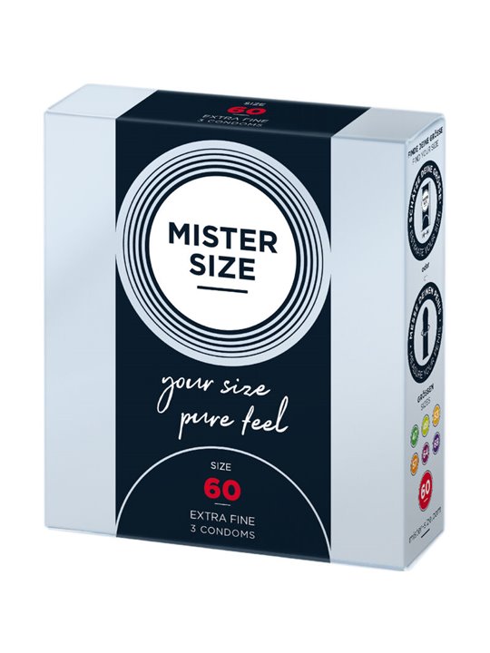 Mister Size - Condom Size Xl 60 Mm (3 Units)