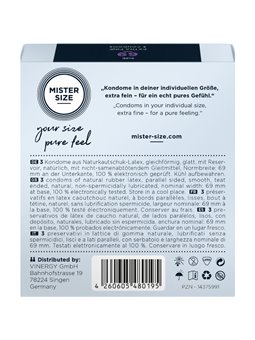 Mister Size - Condoms Size Xxxl 69 Mm (3 Units)
