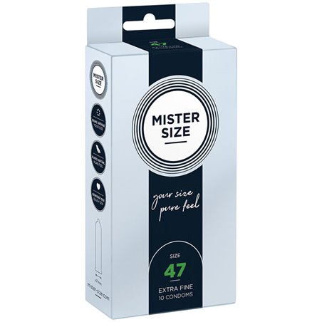 Mister Size - Preservativi Taglia XS 47 Mm (10 Unità)