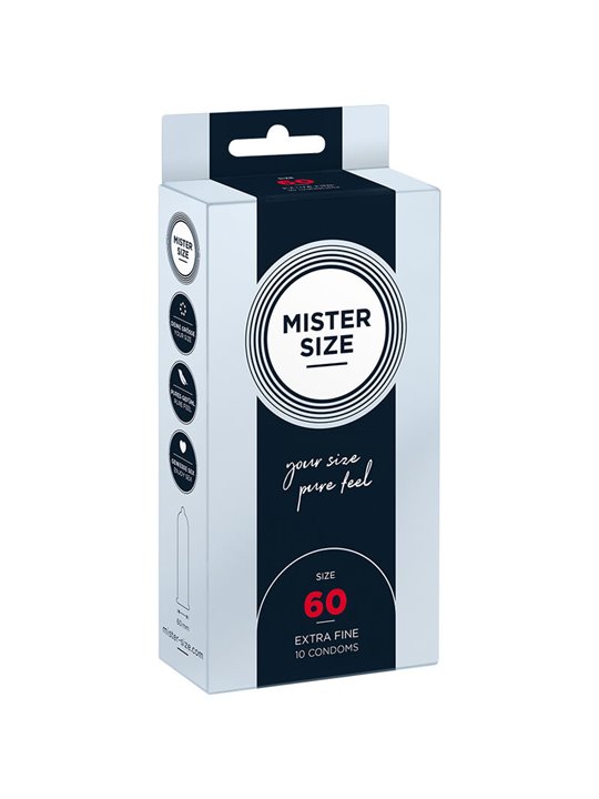 Mister Size - Preservativi Taglia XL 60 Mm (10 Unità)