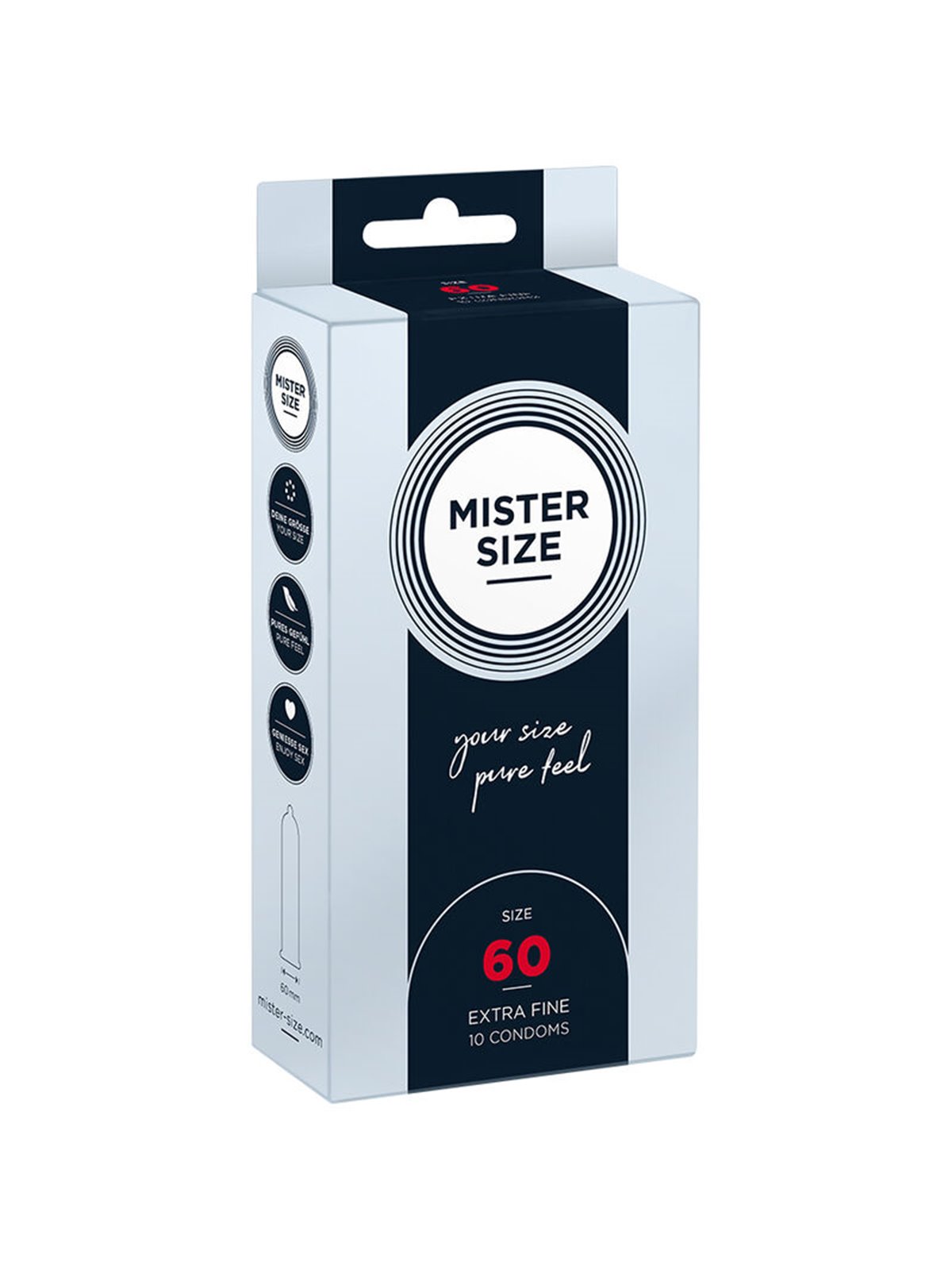 Mister Size - Preservativi Taglia XL 60 Mm (10 Unità)
