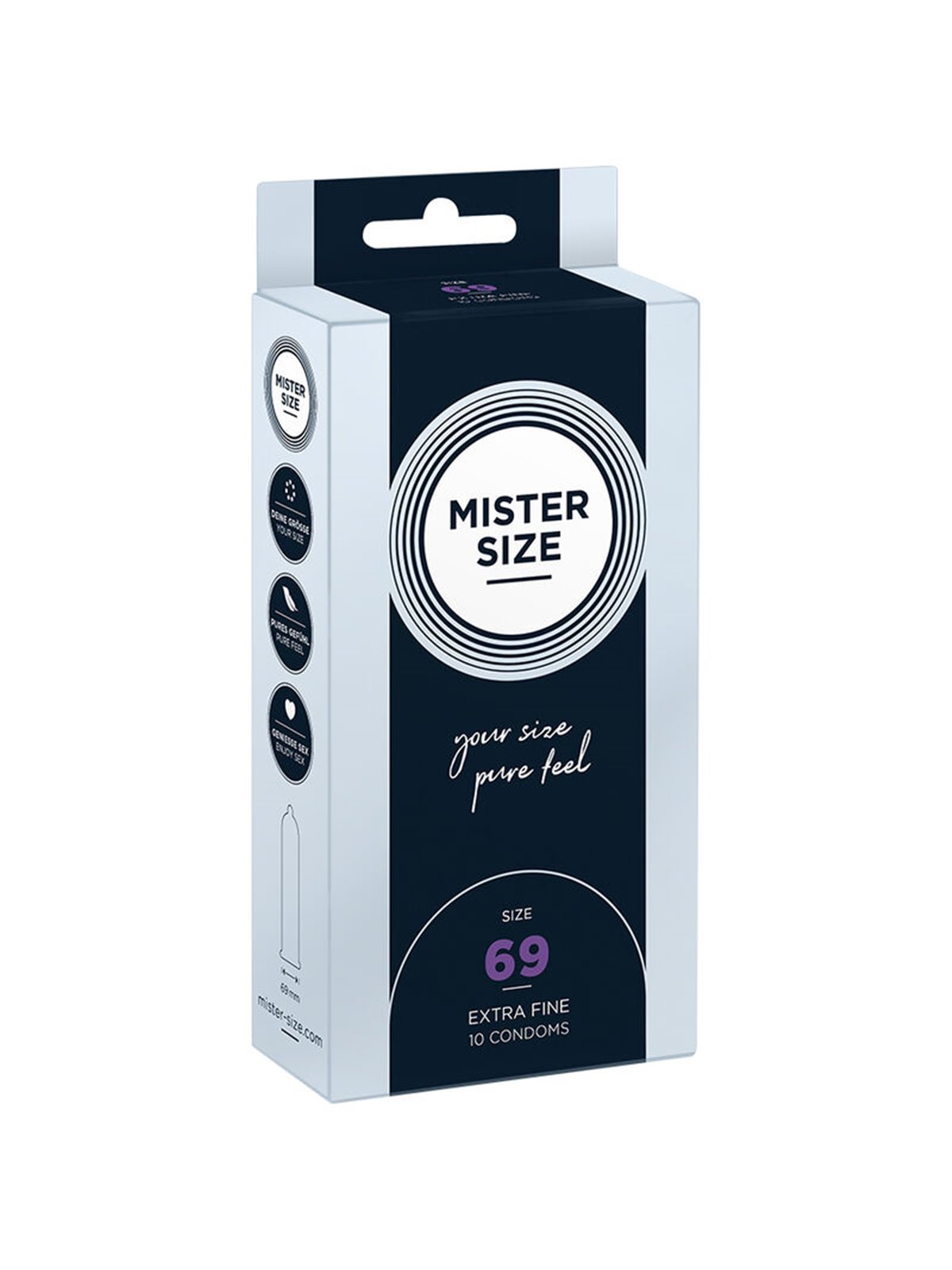 Mister Size - Preservativi Taglia XXXL 69 Mm (10 Unità)