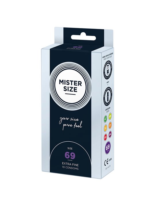 Mister Size - Preservativi Taglia XXXL 69 Mm (10 Unità)