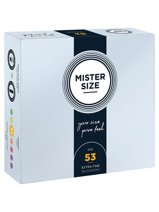 Mister Size - Preservativi Taglia M 53 Mm (36 Unità)