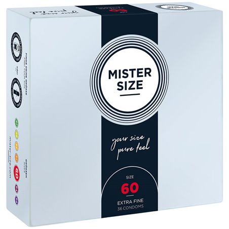 Mister Size - Preservativi Taglia XL 60 Mm (36 Unità)