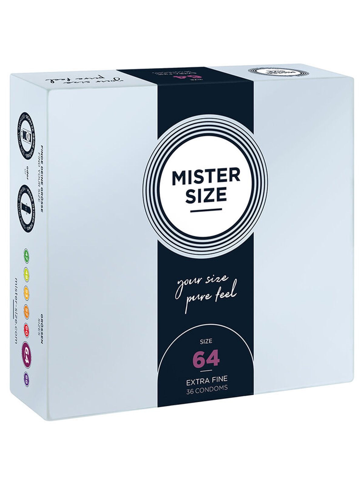 Mister Size - Condoms Size Xxl 64 Mm (36 Units)