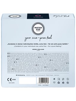 Mister Size - Preservativi Taglia XXL 64 Mm (36 Unità)