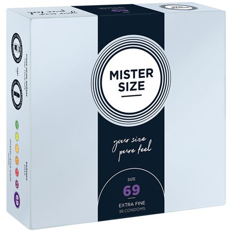 Mister Size - Preservativi Taglia XXXL 69 Mm (36 Unità)