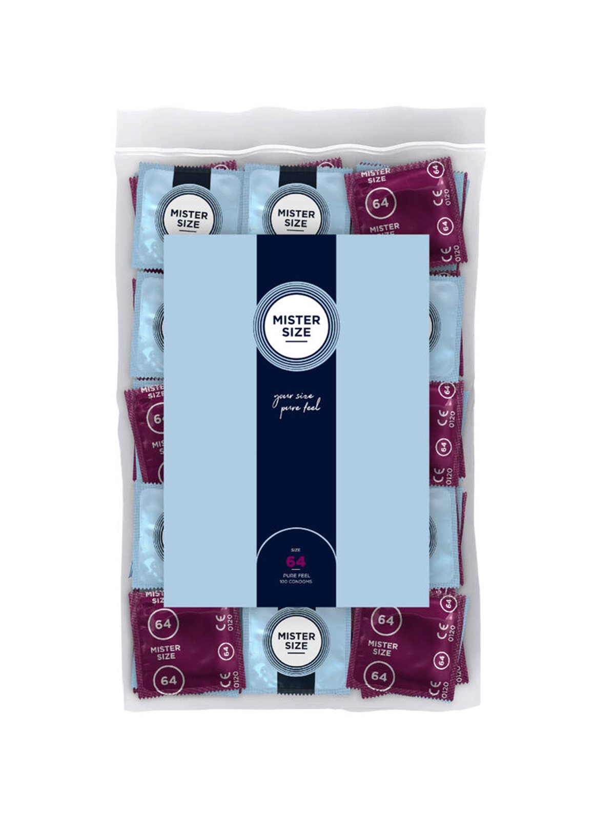 Mister Size - Preservativi Taglia XXL 64 Mm (100 Unità)