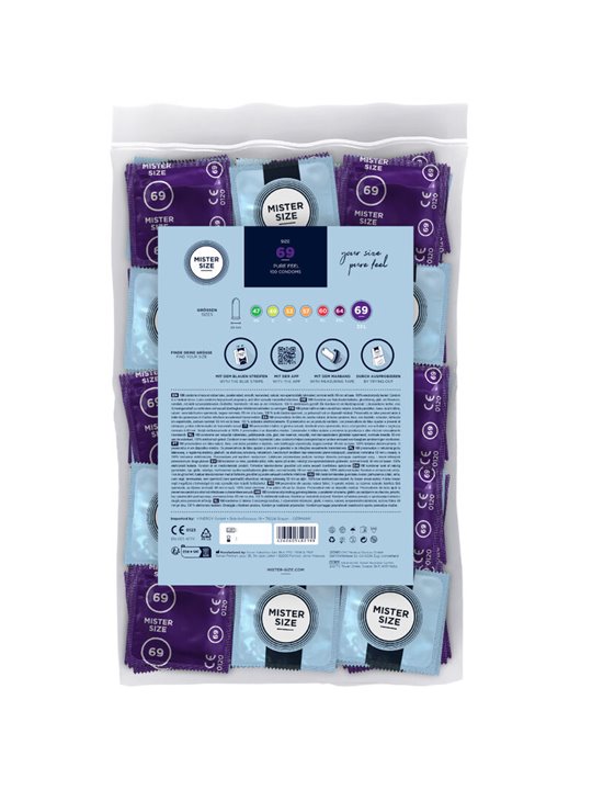 Mister Size - Preservativi Taglia XXXL 69 Mm (100 Unità)