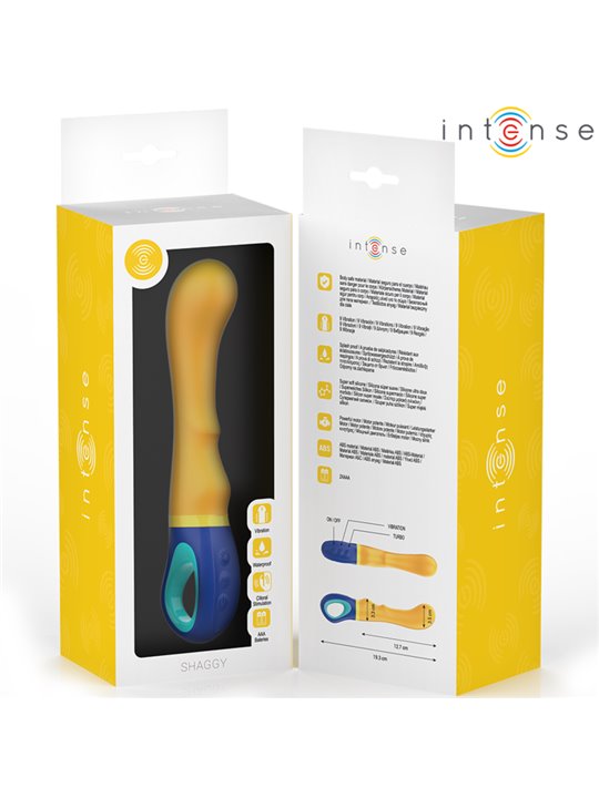 Intense Shaggy - Vibratore Punto G in Silicone Giallo