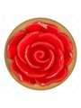 Kink - Pink Gold Anal Plug With Red Rose L