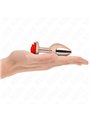Kink - Pink Gold Anal Plug With Red Rose M