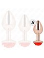 Kink - Pink Gold Anal Plug With Red Rose S