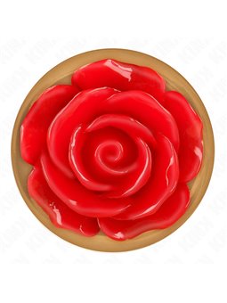 Kink - Pink Gold Anal Plug With Red Rose S