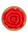 Kink - Pink Gold Anal Plug With Red Rose S