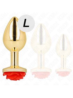 Kink -  Plug Anal Gold Rose Red Size L