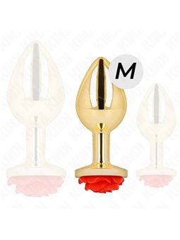 Kink -  Plug Anal Gold Rose Red Size M