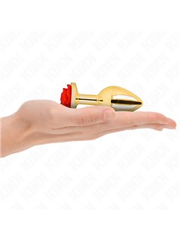 Kink -  Plug Anal Gold Rose Red Size M