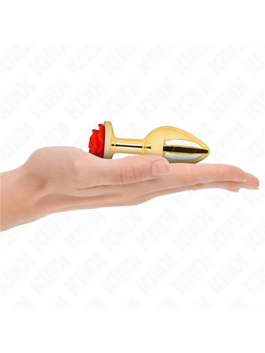 Kink -  Plug Anal Gold Rose Red Size M